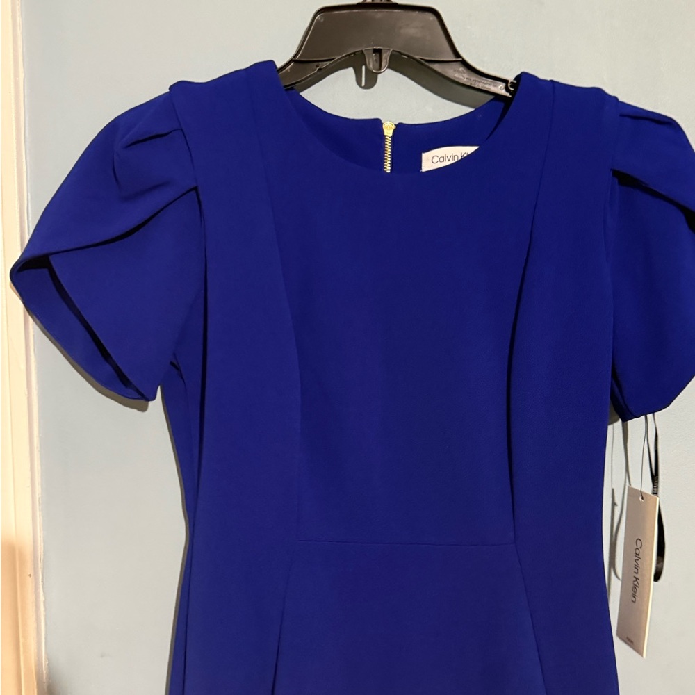 Calvin Klein Royal Blue Midi Dress - Picture 11 of 16